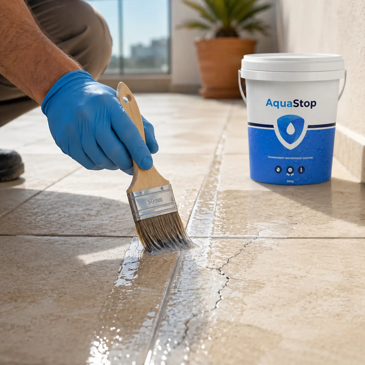 Étapes d'application d'AQUASTOP